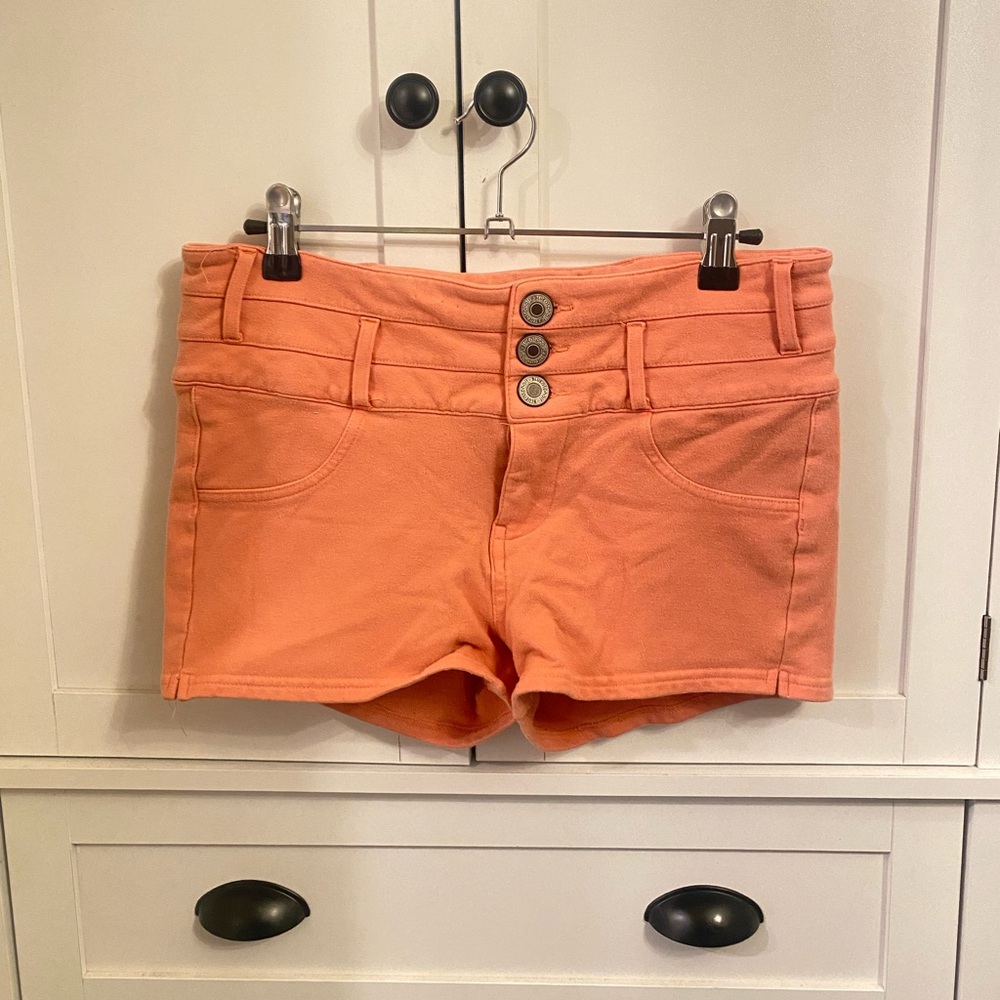 Peach Stretch Shorts
